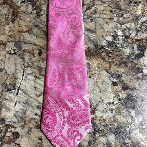 Pink Paisley Men's Tie